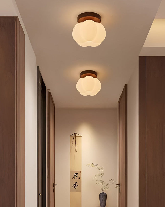 Lampa Sufitowa LED w Kształcie Dyni – Unikalne Oświetlenie do Kuchni i Pokoi Dziecięcych, Ciepłe Światło, 16 cm 5