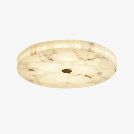 Lampa sufitowa LED z alabastrowym kloszem, nowoczesny design, wpuszczany montaż, dostępna w 1