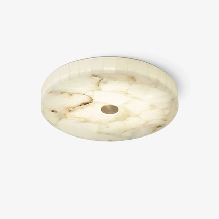 Lampa sufitowa LED z alabastrowym kloszem, nowoczesny design, wpuszczany montaż, dostępna w 3