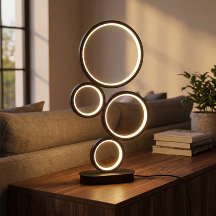 Nowoczesna lampa sufitowa LED z bezstopniowym przyciemnianiem, wykonana z akrylu i aluminium, ideal 1