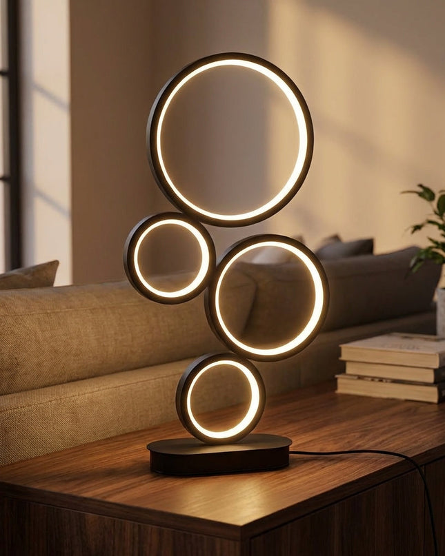 Nowoczesna lampa sufitowa LED z bezstopniowym przyciemnianiem, wykonana z akrylu i aluminium, ideal 1