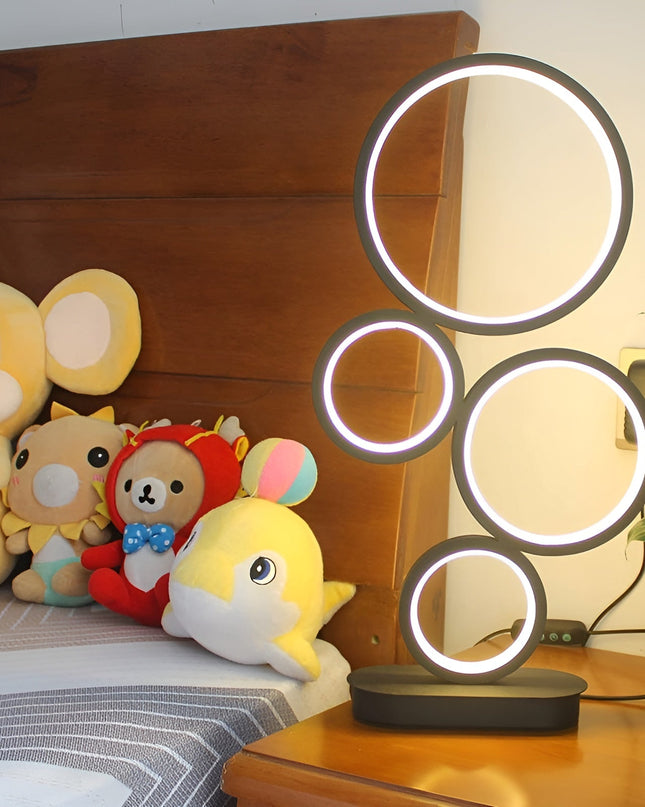 Nowoczesna lampa sufitowa LED z bezstopniowym przyciemnianiem, wykonana z akrylu i aluminium, ideal 4