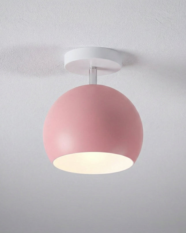 Nowoczesna lampa sufitowa LED o okrągłej sylwetce i kompaktowym profilu, idealna do n 0