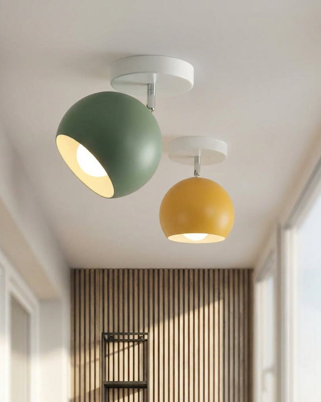 Nowoczesna lampa sufitowa LED o okrągłej sylwetce i kompaktowym profilu, idealna do n 1