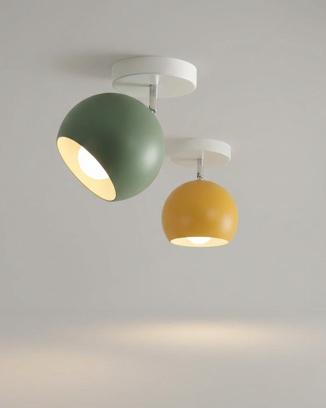 Nowoczesna lampa sufitowa LED o okrągłej sylwetce i kompaktowym profilu, idealna do n 2