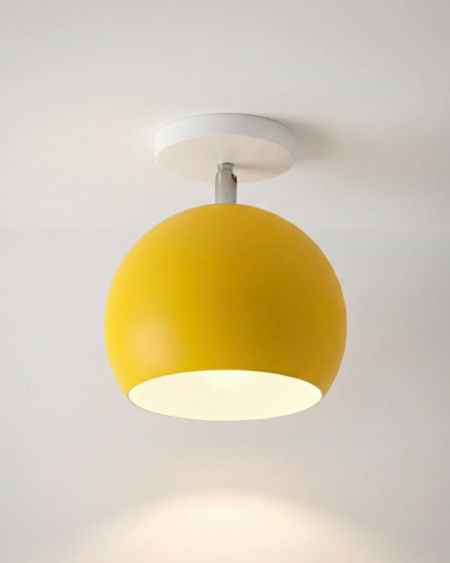 Nowoczesna lampa sufitowa LED o okrągłej sylwetce i kompaktowym profilu, idealna do n 4