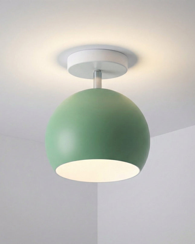 Nowoczesna lampa sufitowa LED o okrągłej sylwetce i kompaktowym profilu, idealna do n 5