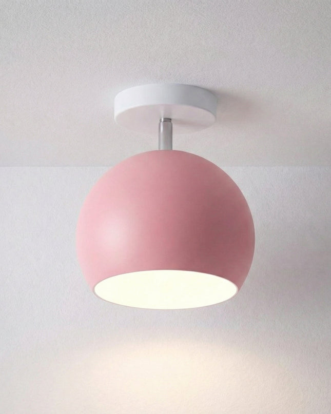 Nowoczesna lampa sufitowa LED o okrągłej sylwetce i kompaktowym profilu, idealna do n 6