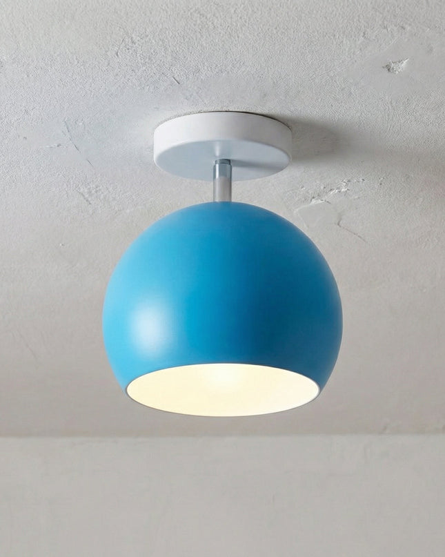 Nowoczesna lampa sufitowa LED o okrągłej sylwetce i kompaktowym profilu, idealna do n 7