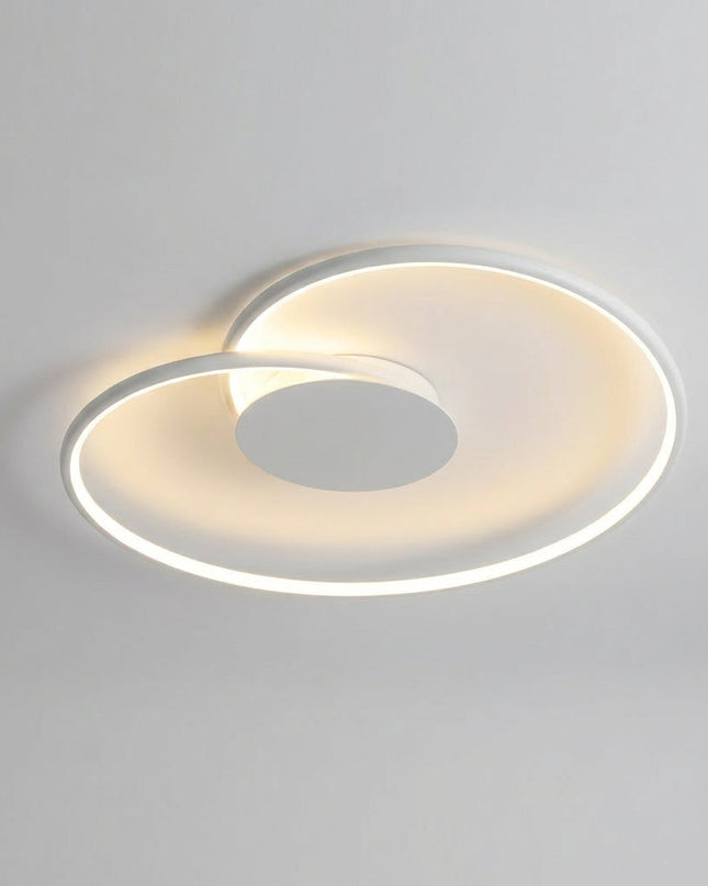 Lampa sufitowa LED o metalowej konstrukcji w minimalistycznym designie, 60 cm, emitująca ciepłe światło 2
