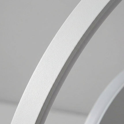 Lampa sufitowa LED o metalowej konstrukcji w minimalistycznym designie, 60 cm, emitująca ciepłe światło 3