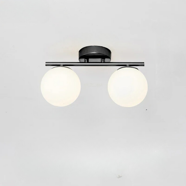 Lampa sufitowa LED z szklaną kulą, nowoczesny minimalistyczny design idealny do salonów i sypialni 4