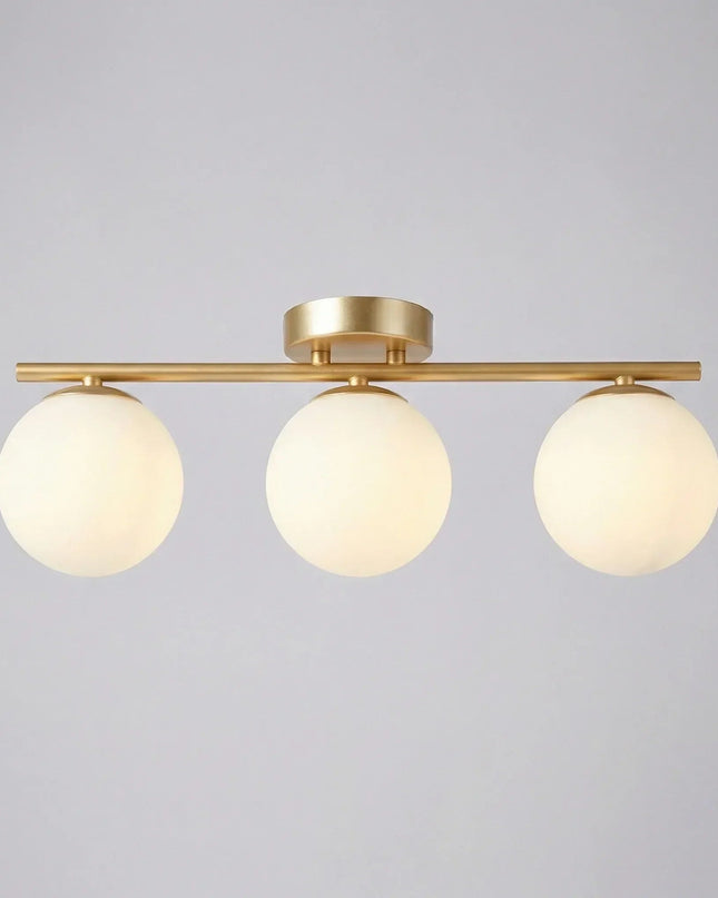 Lampa sufitowa LED z szklaną kulą, nowoczesny minimalistyczny design idealny do salonów i sypialni 6