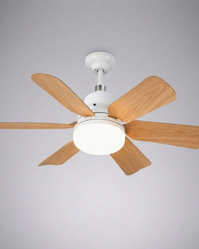 Lampa sufitowa LED z wentylatorem i zdalnym sterowaniem, oferująca 4500 lumenów, cicha 5
