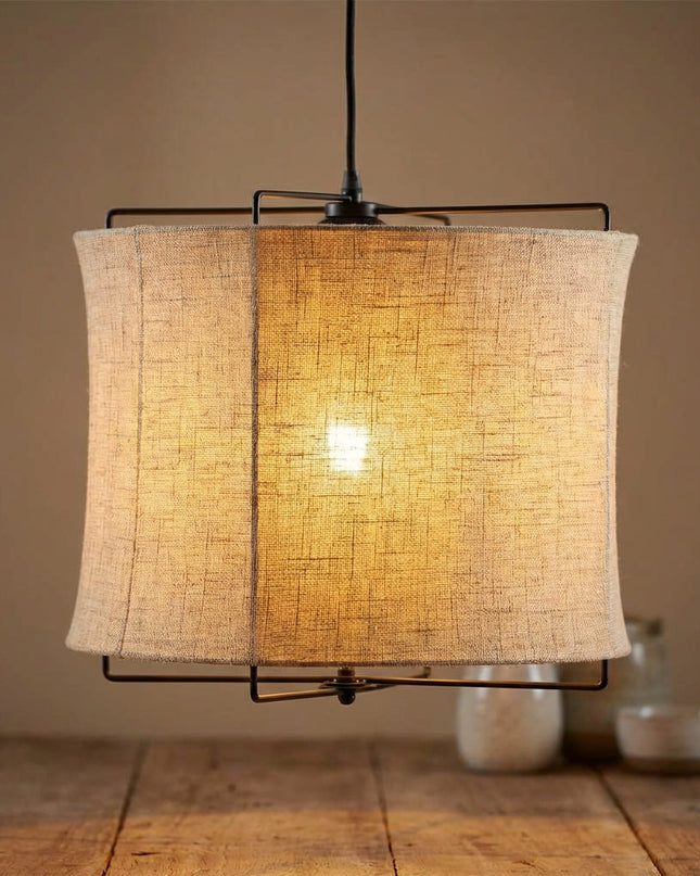 Lampa sufitowa z mocnym kloszem w nowoczesno-industrialnym stylu, metalowa rama, średnica 30 cm 0