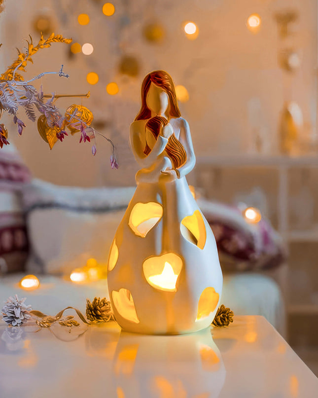 Lampa Wiecznej Miłości Beżowa z Delikatnym Światłem – Romantyczna Dekoracja do Wnętrz, Idealna na Specjalne Okazje 3