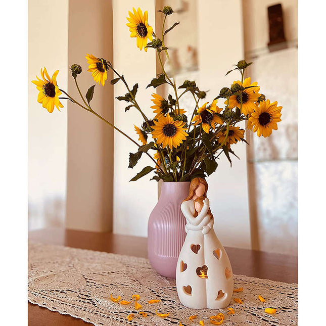 Lampa Wiecznej Miłości Beżowa z Delikatnym Światłem – Romantyczna Dekoracja do Wnętrz, Idealna na Specjalne Okazje 7