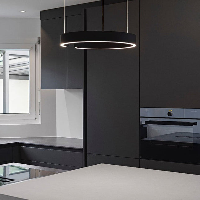 Lampa Wisząca Aurum Circle z Oświetleniem LED – Nowoczesny Design i Eleganckie Wykończenie 0