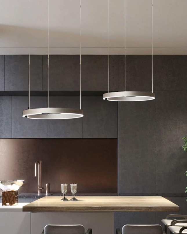 Lampa Wisząca Aurum Circle z Oświetleniem LED – Nowoczesny Design i Eleganckie Wykończenie 13