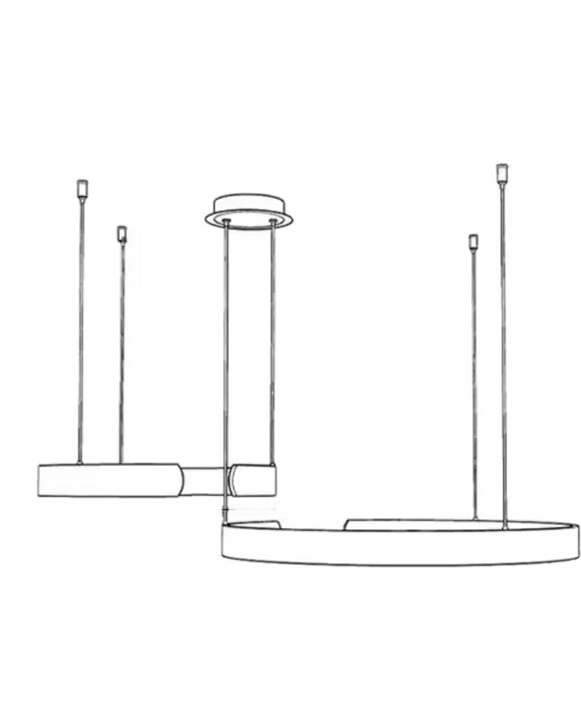 Lampa Wisząca Aurum Circle z Oświetleniem LED – Nowoczesny Design i Eleganckie Wykończenie 16
