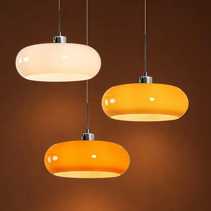 Lampa wisząca Bauhaus z przezroczystym kloszem, idealna do nowoczesnego salonu i jadalni, 2