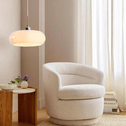 Lampa wisząca Bauhaus z przezroczystym kloszem, idealna do nowoczesnego salonu i jadalni, 5