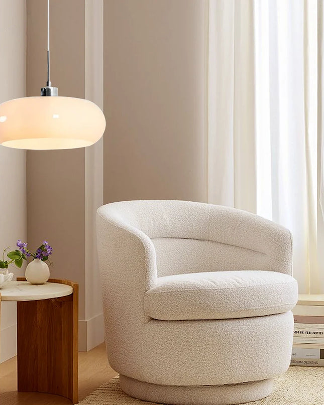Lampa wisząca Bauhaus z przezroczystym kloszem, idealna do nowoczesnego salonu i jadalni, 5