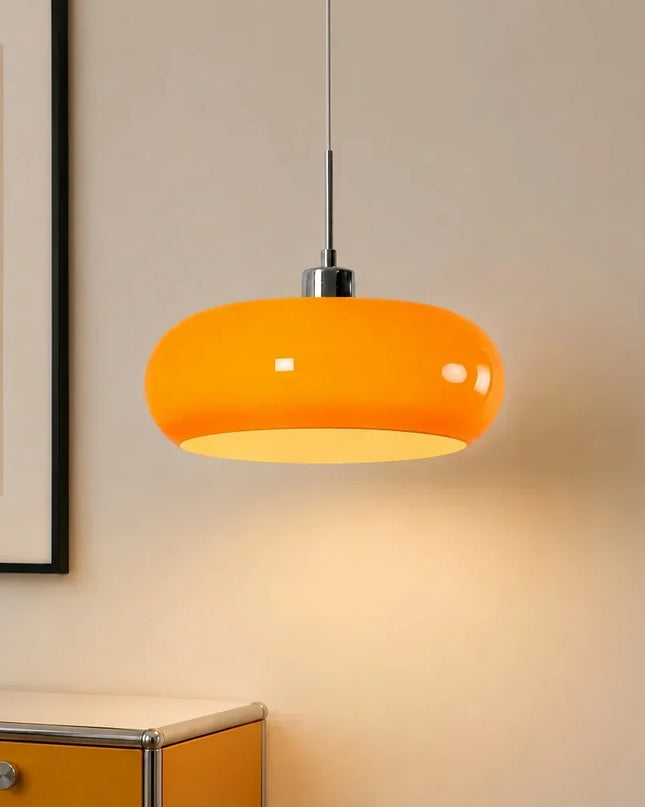 Lampa wisząca Bauhaus z przezroczystym kloszem, idealna do nowoczesnego salonu i jadalni, 6