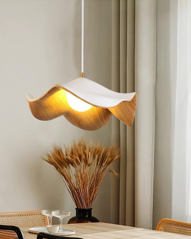Lampa Wisząca Casia Unique z Kutego Żelaza i Żywicy – Elegancka Lampa do Salonu w Stylu Lotosu 28 cm/40 cm 0