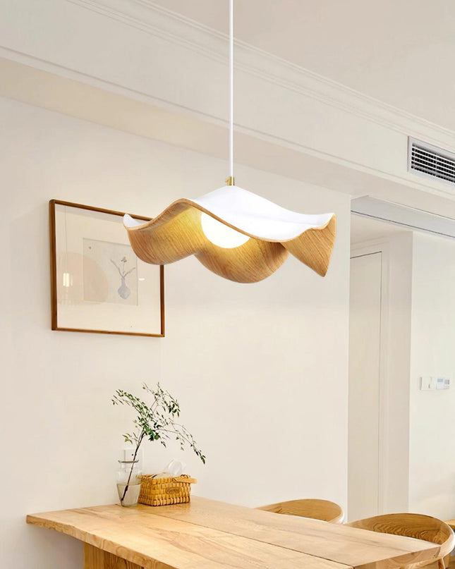 Lampa Wisząca Casia Unique z Kutego Żelaza i Żywicy – Elegancka Lampa do Salonu w Stylu Lotosu 28 cm/40 cm 1