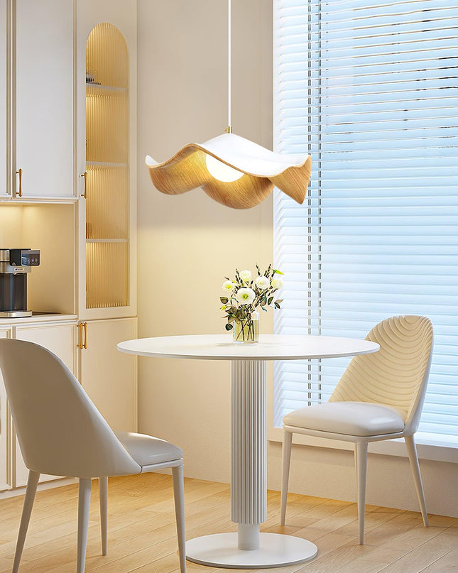 Lampa Wisząca Casia Unique z Kutego Żelaza i Żywicy – Elegancka Lampa do Salonu w Stylu Lotosu 28 cm/40 cm 6