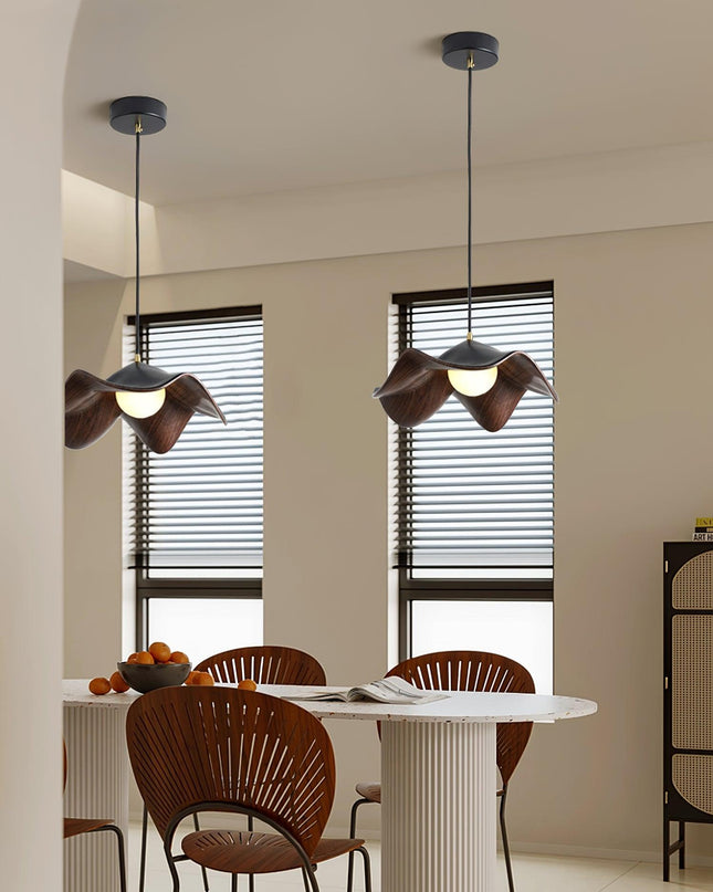 Lampa Wisząca Casia Unique z Kutego Żelaza i Żywicy – Elegancka Lampa do Salonu w Stylu Lotosu 28 cm/40 cm 8