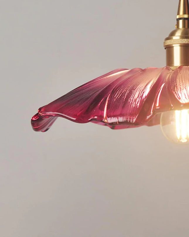 Lampa Wisząca Cullivan Flower z Szklanym Kloszem w Kształcie Kwiatu – Elegancka Lampa do Salonu Regulowana do 150 cm 3