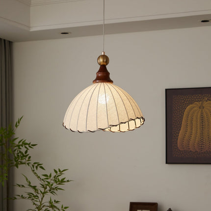 Lampa Wisząca Eldora z Plisowanym Abażurem – Elegancka i Nowoczesna 0