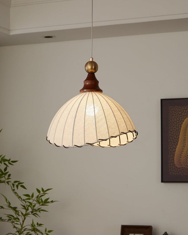 Lampa Wisząca Eldora z Plisowanym Abażurem – Elegancka i Nowoczesna 0