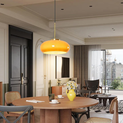 Lampa Wisząca Hailie w Kształcie Chleba z Funkcją Ściemniania – Elegancki Żyrandol do Salonu i Jadalni 2