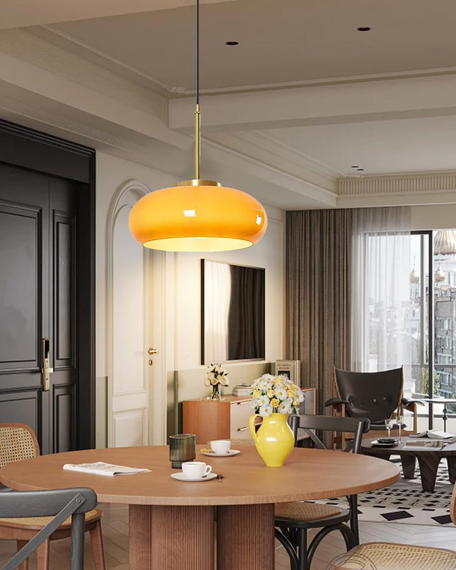 Lampa Wisząca Hailie w Kształcie Chleba z Funkcją Ściemniania – Elegancki Żyrandol do Salonu i Jadalni 2