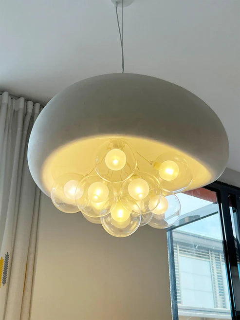 Lampa Wisząca Khmara Bubbles – Nowoczesna Lampa do Salonu z Bąbelkowymi Kulami, Regulowana Wysokość, Średnica 45/60 cm 1