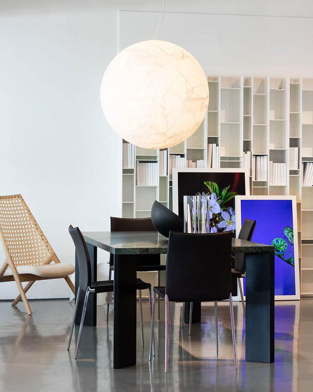 Lampa Wisząca Księżycowa LED z Regulowaną Wysokością – Nowoczesne Oświetlenie do Salonu i Sypialni 3