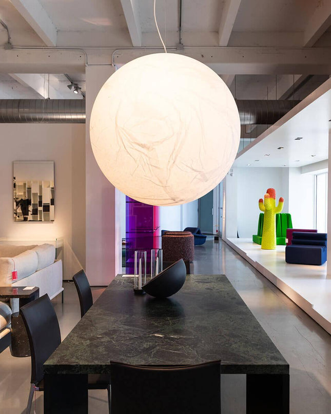 Lampa Wisząca Księżycowa LED z Regulowaną Wysokością – Nowoczesne Oświetlenie do Salonu i Sypialni 4