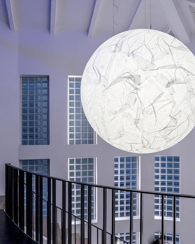 Lampa Wisząca Księżycowa LED z Regulowaną Wysokością – Nowoczesne Oświetlenie do Salonu i Sypialni 6