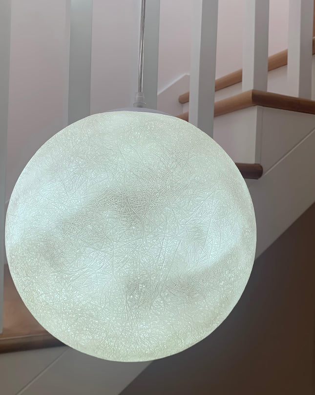 Lampa Wisząca Księżycowa LED z Regulowaną Wysokością – Nowoczesne Oświetlenie do Salonu i Sypialni 7