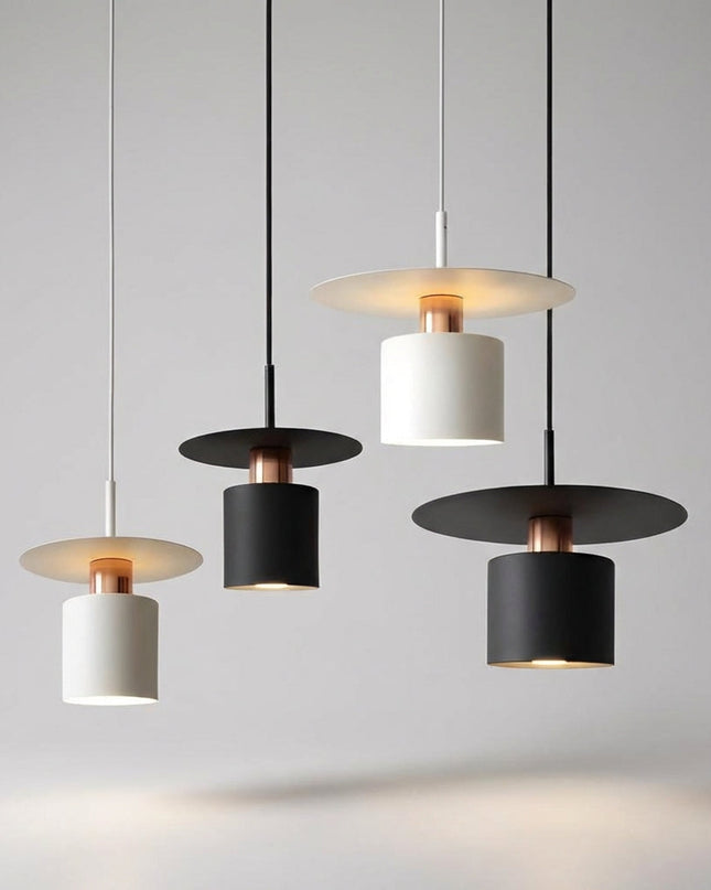 Lampa wisząca LED o minimalistycznym designie, wykonana z aluminium i akrylu, emitująca ciepłe światło 2