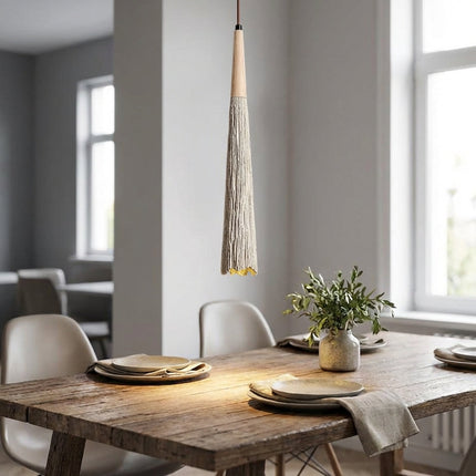 Lampa wisząca LED z kremową cementową fakturą, nowoczesne oświetlenie do salonu, idealna do zaw 0