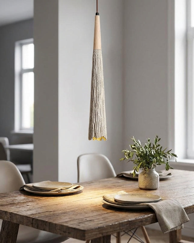 Lampa wisząca LED z kremową cementową fakturą, nowoczesne oświetlenie do salonu, idealna do zaw 0