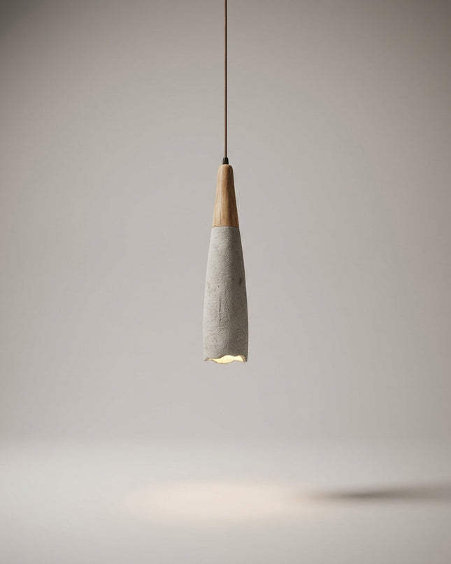 Lampa wisząca LED z kremową cementową fakturą, nowoczesne oświetlenie do salonu, idealna do zaw 4