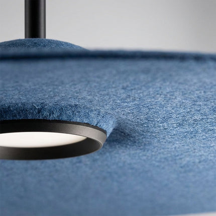 Lampa wisząca LED akustyczna z pochłanianiem dźwięku, idealna do salonów, z puszystym 3
