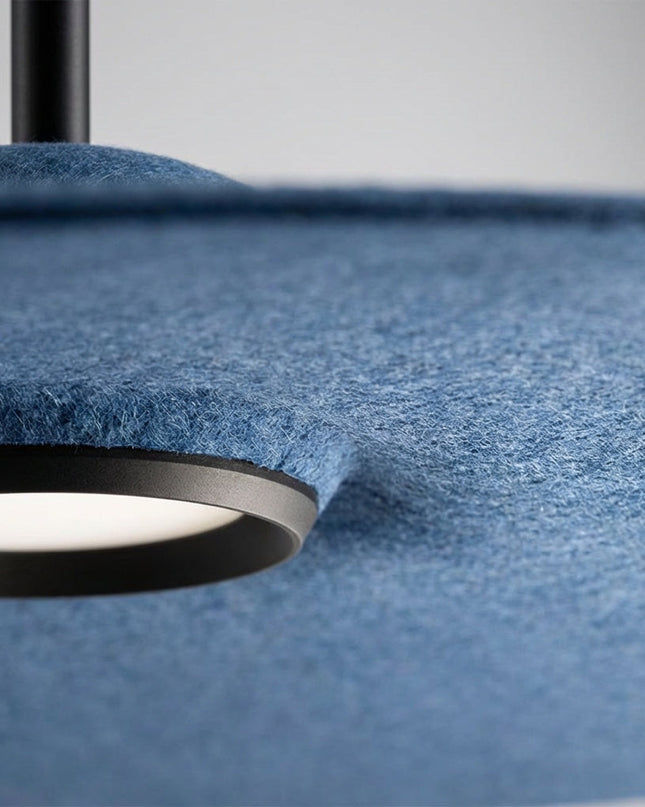 Lampa wisząca LED akustyczna z pochłanianiem dźwięku, idealna do salonów, z puszystym 3