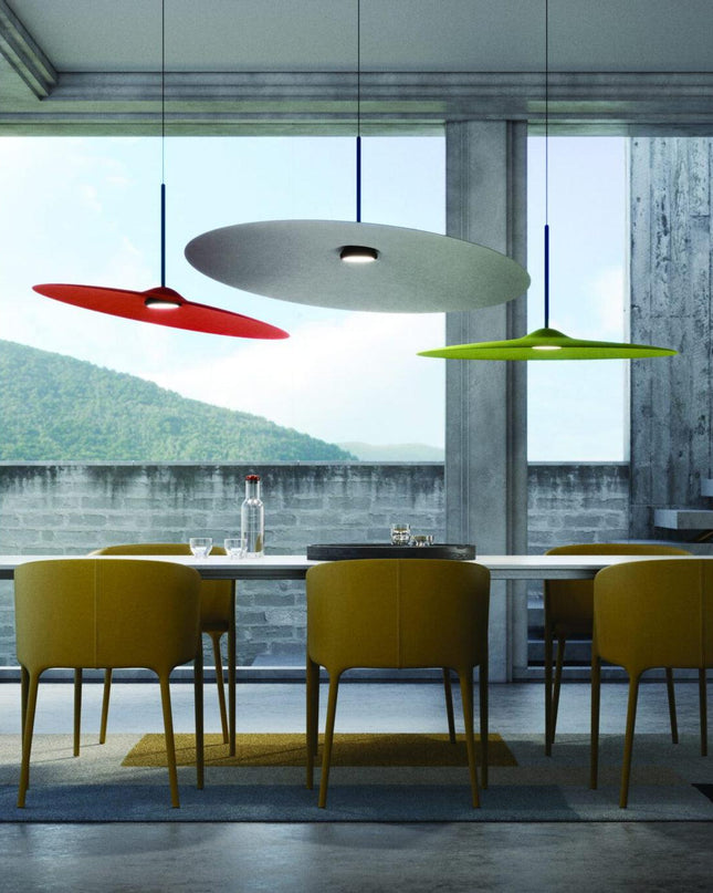Lampa wisząca LED akustyczna z pochłanianiem dźwięku, idealna do salonów, z puszystym 7