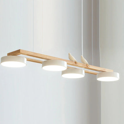 Nowoczesna lampa wisząca LED o regulowanej wysokości i opcji ściemniania, z eleganckim lini 0
